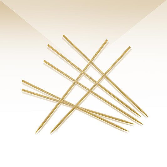 Pics à brochettes en bambou, 15cm, 1200 pcs - Pics à brochettes japonais fins et agréables en bois de bambou longueur 15cm