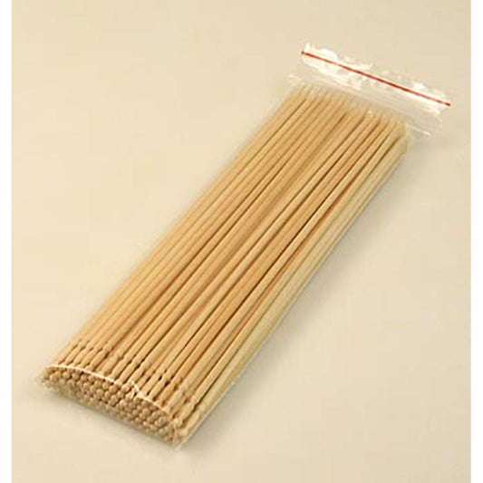 Brochettes en bois avec manche sculpté, idéales pour les brochettes de chachly et de fruits