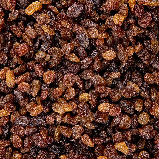Raisins sultans, moyens, non sulfurés, Turquie, 1 kg - Raisins secs sans pépins, doux comme le miel, issus de raisins sultans, parfaits pour les céréales, les salades, les desserts et bien d'autres choses encore.