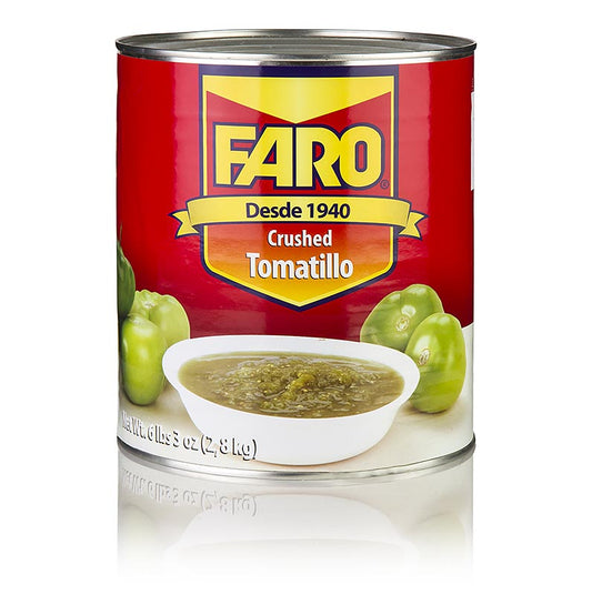 Tomatillo - tomates vertes, purée, 2,8 kg - Tomatillo moulue idéale pour la préparation de salsas et de sauces, parfaite pour les articles 13372 et 13373 - 2,8 kg