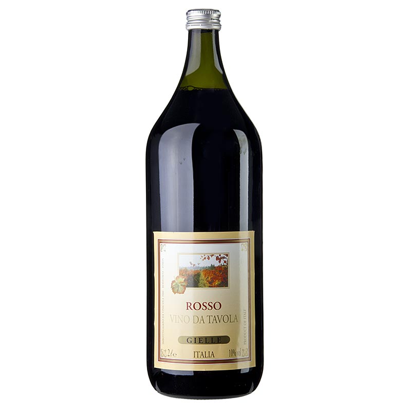 Vin de cuisine, rouge, 10% vol, fabriqué en Italie, 2 l, idéal pour cuisiner et déguster