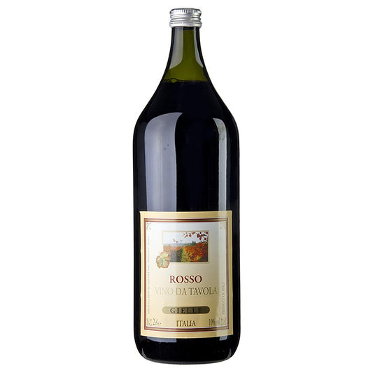 Vin de cuisine, rouge, 10% vol, fabriqué en Italie, 2 l, idéal pour cuisiner et déguster