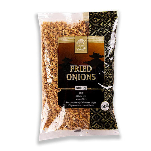 Oignons grillés, 500 g - Oignons prêts à l'emploi pour hot-dogs, hamburgers, purée de pommes de terre, tranches, pain au saindoux, steaks, foie grillé, omelettes, pommes de terre sautées, salades, soupes et pour grignoter ou incorporer dans le pain.