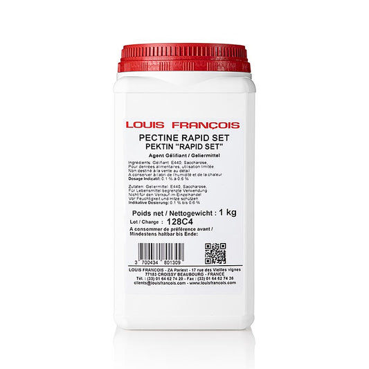 Pectine RS 150 - Rapid-Set, gélifiant pour marmelades/confitures, 1 kg - Illustration de la pectine végétale pour gélifier les marmelades et les confitures ainsi que des informations sur d'autres pectines disponibles pour différents domaines d'utilisation