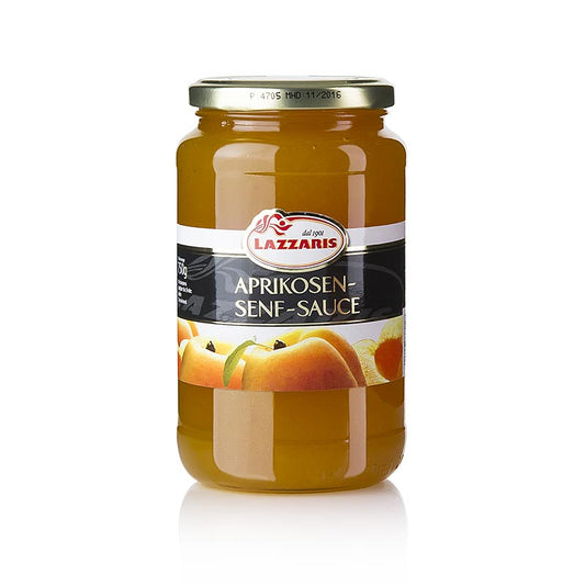 Sauce à la moutarde et aux abricots, 750 g, idéale pour le pain, le gibier et le brie, note douce et piquante