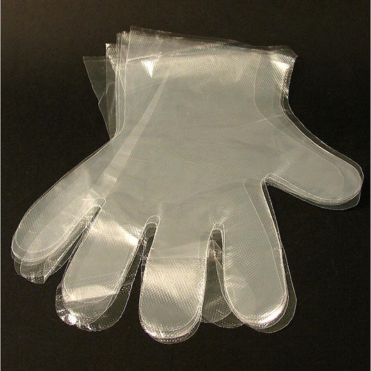 Gants jetables homme en PE/plastique, taille unique, 100 pièces, idéal pour la restauration et la pâtisserie