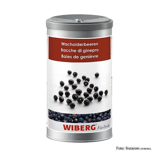 Wiberg Baies de genièvre, entières, 400 g - goût faiblement amer, résineux et épicé-aromatique, idéal pour les soupes, les sauces, la viande, les marinades, la volaille, les fonds, le gibier, le gibier à plumes, les abats et les légumes