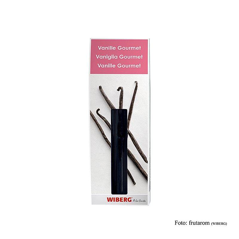 Gousses de vanille WIBERG Gourmet pour la préparation de sauces crémeuses, de soufflés et de desserts Convient également pour la viande et le poisson
