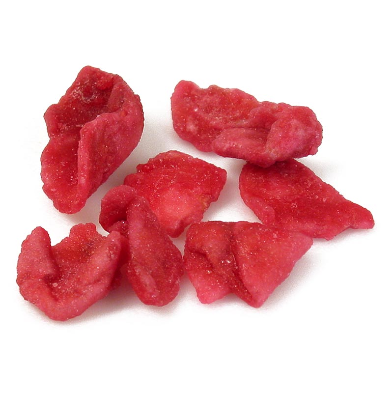 Véritables pétales de rose, rouges, confits, cristallisés, comestibles, 1 kg