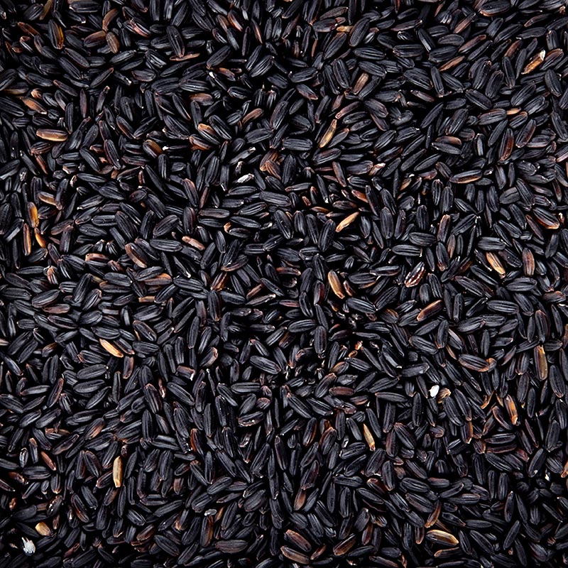 Riz noir naturel à grains ronds du Piémont, idéal pour un risotto nutritif avec de la mozzarella de bufflonne, 500 g