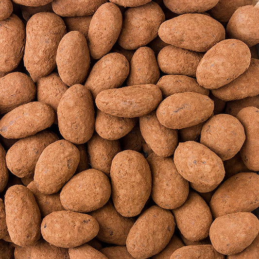 Valrhona Amandes Gianduja, amandes enrobées de gianduja, avec poudre de cacao, 2 kg - de délicieuses amandes enrobées de gianduja et saupoudrées de poudre de cacao