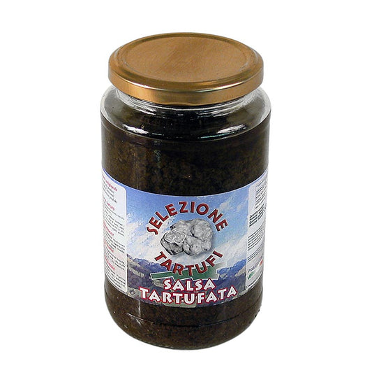 Sauce aux truffes d'Italie, enrichie de champignons des prés, de truffes d'été et d'olives noires