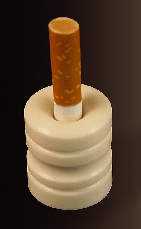 Stummkiller - tueur de mégots, blanc, 1 pc - L'image du produit montre un design intemporel et une solution efficace pour les cendriers sales et les odeurs de mégots incandescents