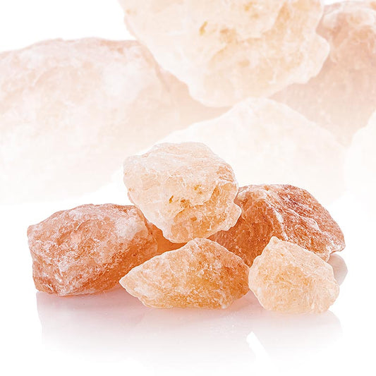 Sel cristallisé pakistanais, morceaux roses, 1 kg - Sel naturel, riche en minéraux et oligo-éléments, convient à la fabrication de saumure