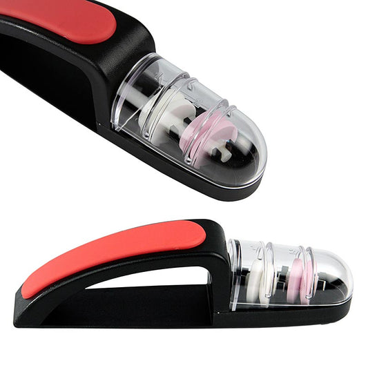 Mino Sharp Aiguiseur universel de couteaux/pierre céramique, rouge-noir, grand, 440/BR, 1 pce