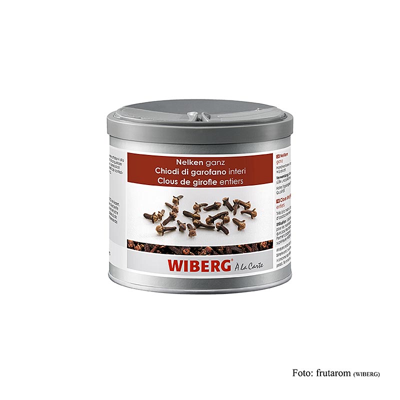 Wiberg Clous de girofle, entiers, 200 g - goût chaud et aromatique, brûlant et épicé, des clous de girofle intenses