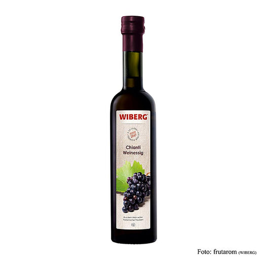Wiberg vinaigre de vin Chianti, 7% d'acidité, 500 ml - vinaigre de vin rouge puissant, idéal pour les rôtis aigres et les plats de gibier
