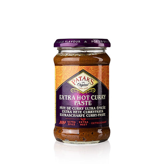 Pâte de curry "Extra Hot", rouge, piquante, Patak's, 283 g