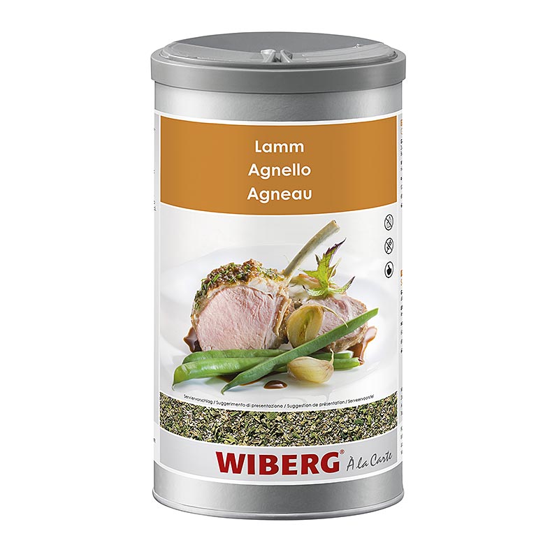 Sel d'assaisonnement pour agneau au goût aromatique d'ail, d'oignon et d'herbes aromatiques Idéal pour les rôtis et les plats poêlés
