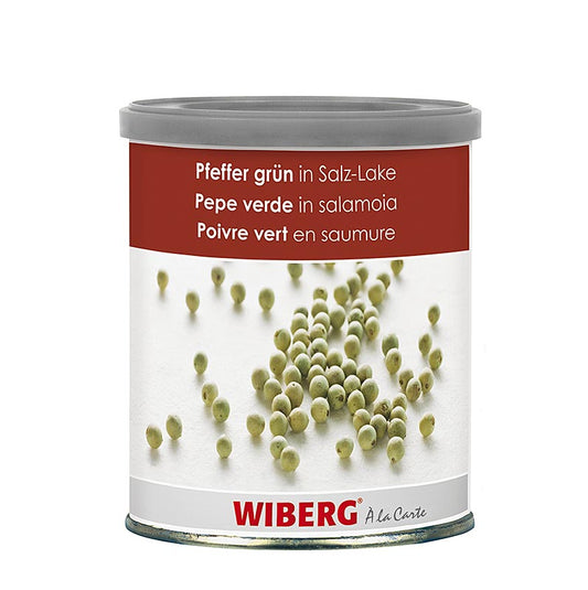 Poivre vert en saumure, entier, 800 g, convient pour l'assaisonnement des steaks, des viandes grillées, des soupes, des sauces, des plats de pâtes et des salades