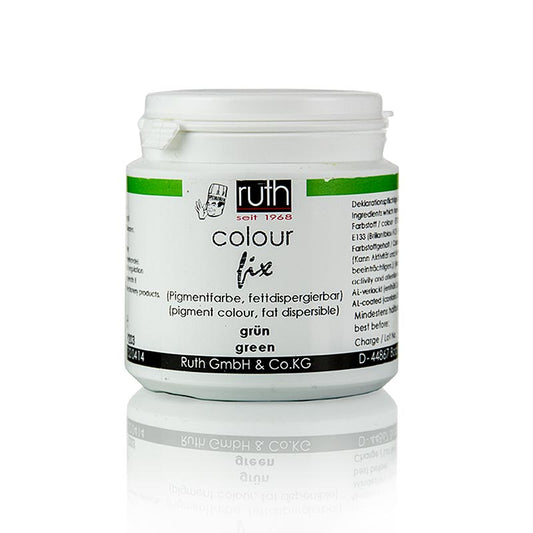 Pigment vert en poudre liposoluble pour la coloration des masses décoratives et du chocolat blanc, 20 g Uniquement pour la fabrication industrielle de produits alimentaires