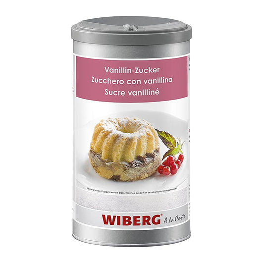 Sucre vanilliné Wiberg en gros, 1,05 kg, idéal pour affiner les plats et les desserts comme la crème et les crèmes