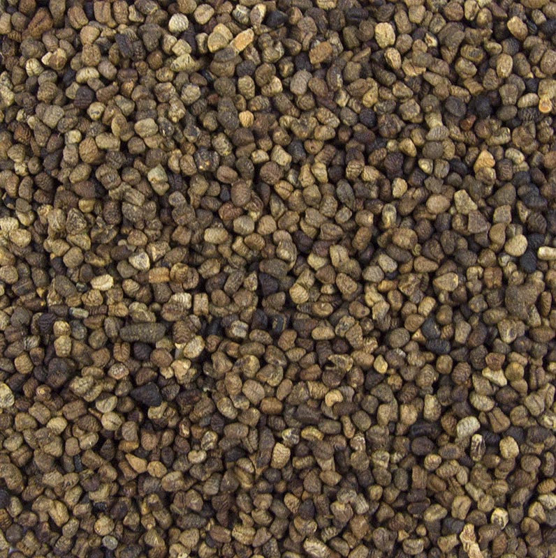 Image d'une graine ou d'un semis de cardamome de 1 kg à l'arôme épicé, très répandu dans la cuisine asiatique et qui accompagne viandes, poissons, légumes, compotes et puddings Utilisé également pour la fabrication de saucisses, pains, gâteaux, marinades et boissons