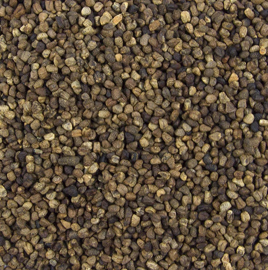 Image d'une graine ou d'un semis de cardamome de 1 kg à l'arôme épicé, très répandu dans la cuisine asiatique et qui accompagne viandes, poissons, légumes, compotes et puddings Utilisé également pour la fabrication de saucisses, pains, gâteaux, marinades et boissons