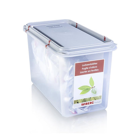 Feuilles de laurier, entières, 300 g de Wiberg - Goût fort et épicé, légèrement amer et agréablement acidulé, idéal pour les fonds, les soupes, les sauces, les marinades, la viande, le poisson, la volaille, le gibier, les légumes, les plats de pâtes, les pâtisseries sucrées, les compositions de fruits et le fromage.