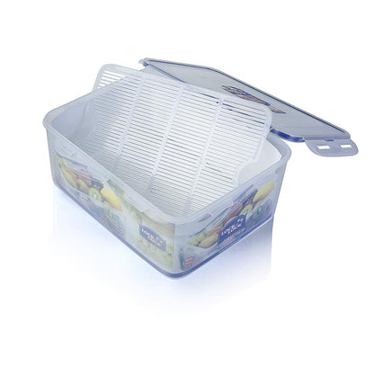 Boîte fraîcheur Lock & Lock, 5,5 l, rectangulaire 292x225x120mm, avec grille d'écoulement, 1 pc