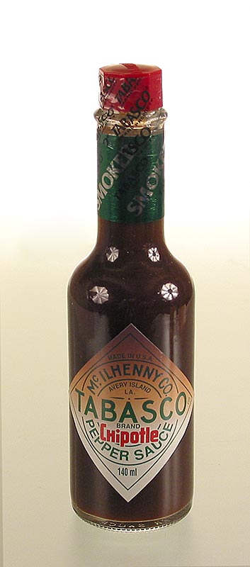 Tabasco Chipotle, avec des jalapenos fumés, piquant, 150 ml - idéal pour les steaks, le porc, la volaille, les légumes et plus, au goût fumé