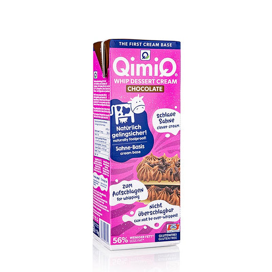 QimiQ Whip chocolat, crème dessert à fouetter à froid, 16% de matières grasses, 1 kg