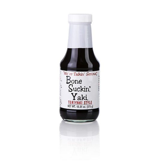 Bone Suckin' Yaki, sauce BBQ pour yakitori, Ford's Food, 295 ml - Sauce épaisse à usage universel avec un rapport aigre-doux équilibré, complétée par des épices, de l'ail et de l'huile de sésame