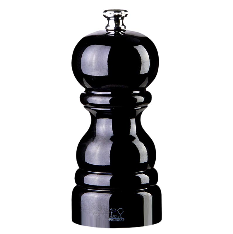 Peugeot Moulin à poivre PARIS, 12cm de haut, hêtre noir, 1 pc - Moulin à poivre en bois de hêtre noir de haute qualité de Peugeot PARIS, 12 cm