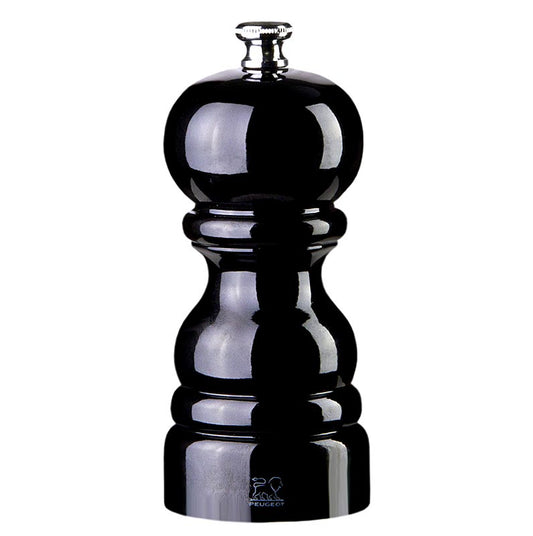 Peugeot Moulin à poivre PARIS, 12cm de haut, hêtre noir, 1 pc - Moulin à poivre en bois de hêtre noir de haute qualité de Peugeot PARIS, 12 cm