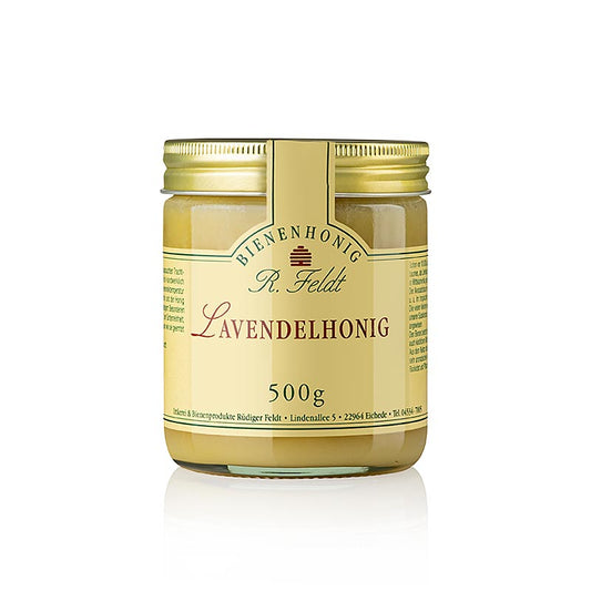 Miel de lavande, France, blanc, crémeux, entièrement fleuri, 500 g