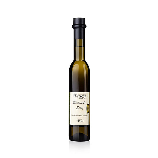 Un vinaigre de vin blanc de qualité supérieure avec de l'ail des ours frais, parfait pour affiner les plats