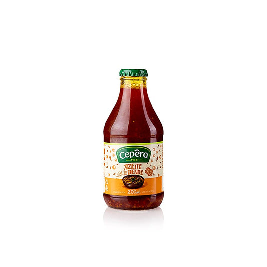 200 ml d'huile de palme, Azeite de Dendê, graisse végétale stable à la chaleur pour la cuisson et la friture, pas d'antioxydants synthétiques ni d'ingrédients génétiquement modifiés