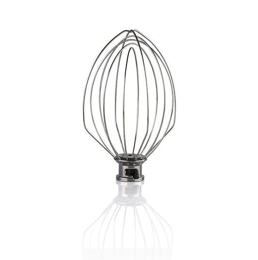 Petit fouet de rechange pratique en acier inoxydable durable pour les robots de cuisine KitchenAid, idéal pour battre la crème, les blancs d'œufs ou les pâtes légères, facile à monter et à nettoyer, accessoire indispensable pour les cuisiniers amateurs