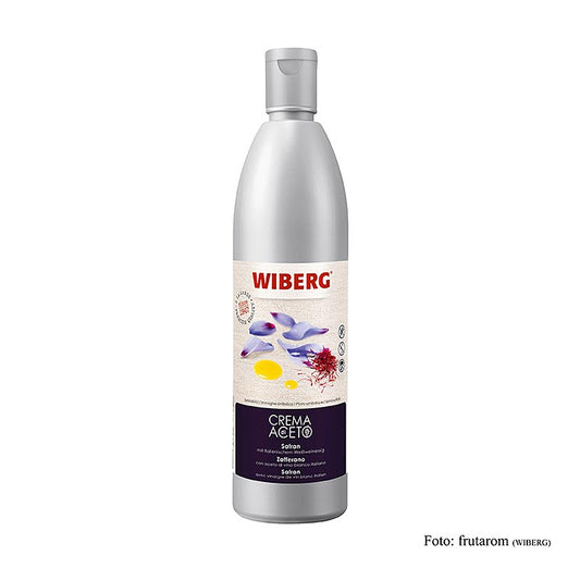 Une bouteille de WIBERG Crema di Aceto Safran, pour donner la touche finale aux plats