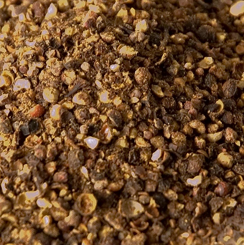 Mélange d'épices au poivre Melange Noir de l'Alter Gewürzamt, 1 kg - Un mélange unique de piments noirs soigneusement sélectionnés pour un goût intense et un coup de fouet épicé, idéal pour les cuisiniers amateurs et professionnels pour donner de la profondeur et du caractère à leurs plats préférés.