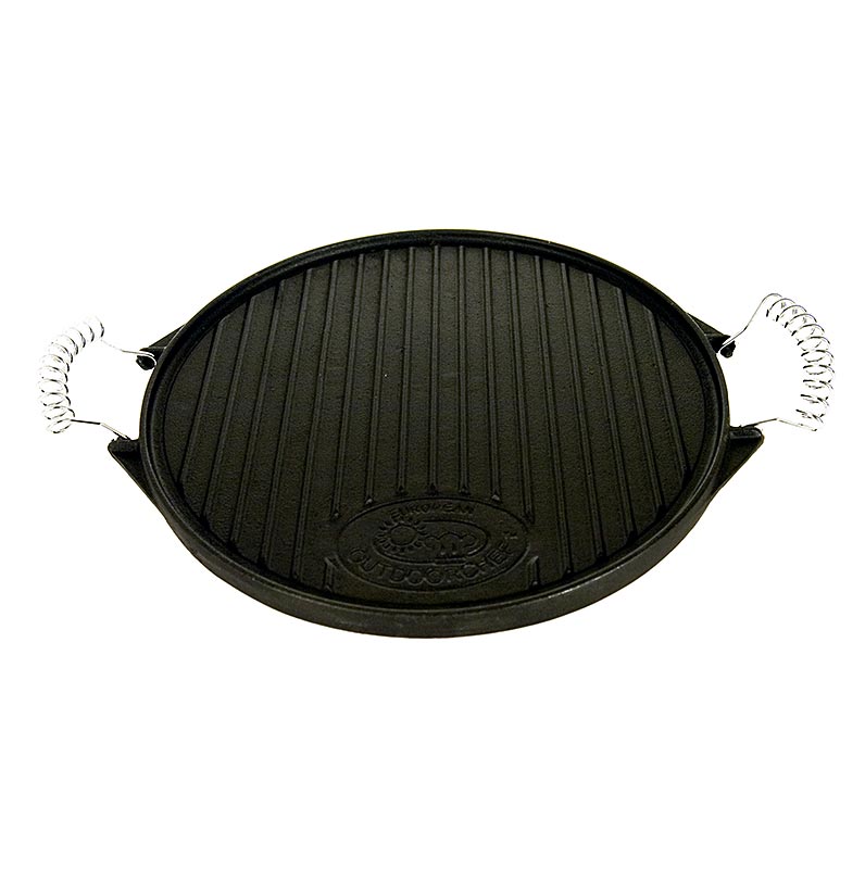 Plaque en fonte pour les barbecues sphériques Outdoorchef City 420, répartition optimale de la chaleur, utilisation polyvalente