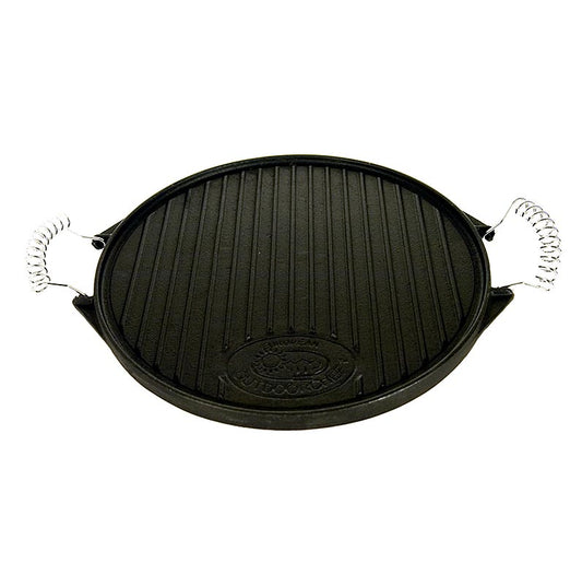 Plaque en fonte pour les barbecues sphériques Outdoorchef City 420, répartition optimale de la chaleur, utilisation polyvalente