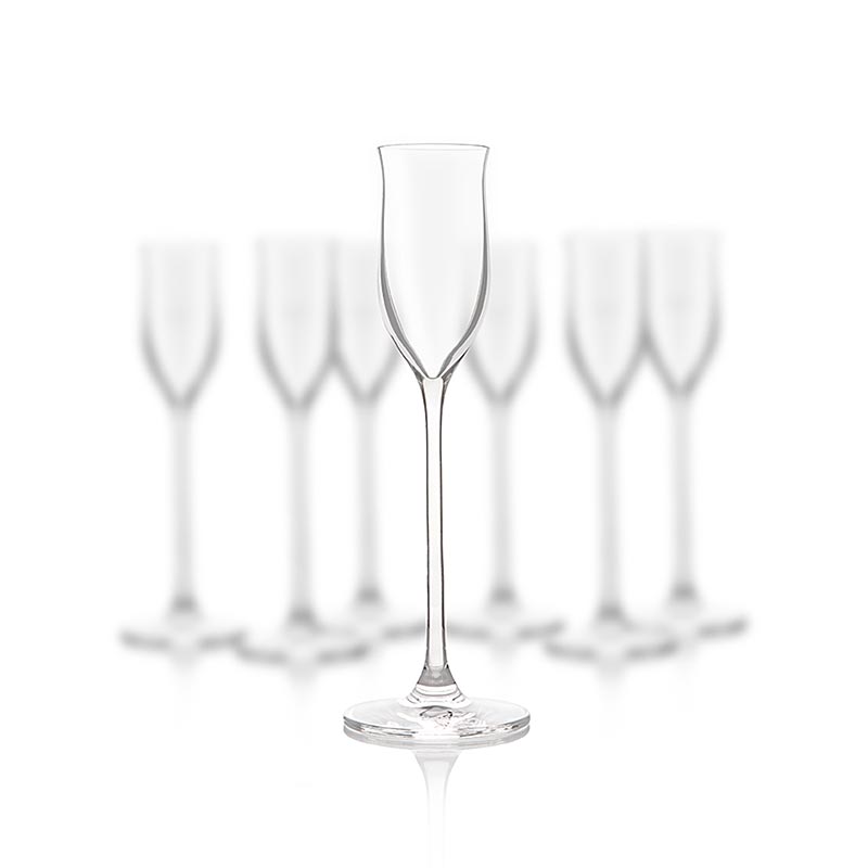 Verres à eau-de-vie de Gölles, 6 pièces, avec une forme élégante et un design fonctionnel pour le développement optimal du parfum des eaux-de-vie nobles.