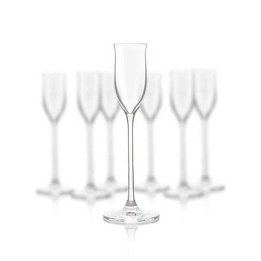 Verres à eau-de-vie de Gölles, 6 pièces, avec une forme élégante et un design fonctionnel pour le développement optimal du parfum des eaux-de-vie nobles.
