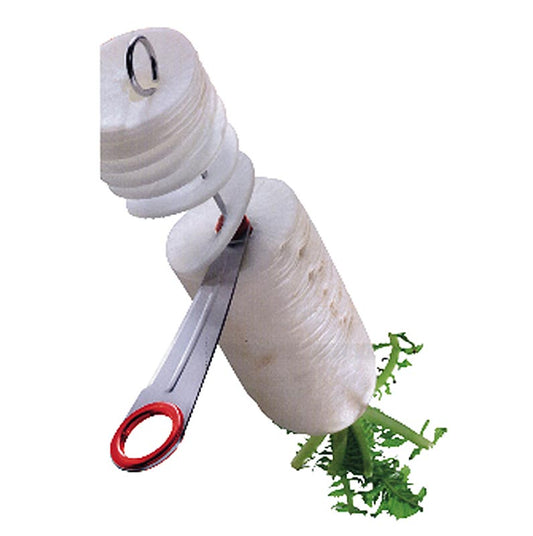 Coupe-légumes manuel en spirale, triangulaire, pour couper les courgettes, les carottes et les concombres en longs et fins boudins pour les plats de pâtes à faible teneur en glucides Fabriqué en matériaux résistants et de qualité alimentaire, facile à utiliser et à nettoyer Un outil indispensable pour les cuisiniers amateurs qui aiment expérimenter avec les légumes