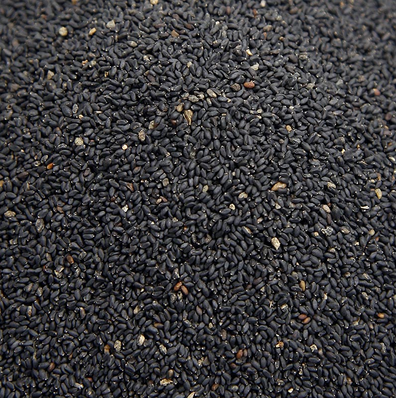 Graines de basilic, 100 g - utilisées dans la cuisine asiatique comme épaississant pour les boissons et les desserts, également dans la cuisine d'avant-garde comme support de goût et de décoration