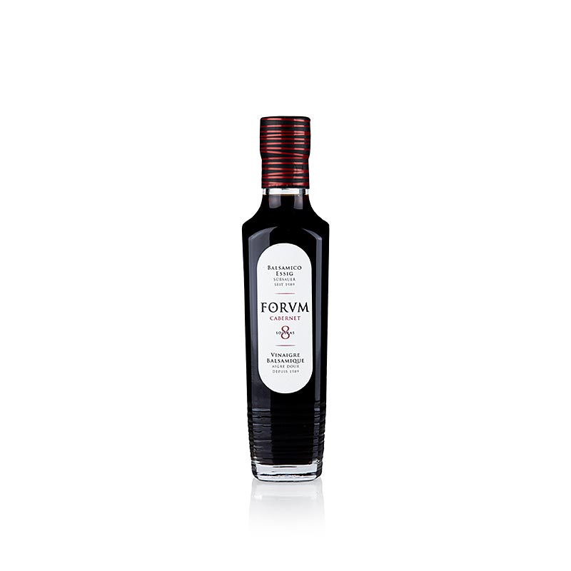Bouteille de vinaigre de Cabernet Sauvignon, vieilli en fûts de bois, FORVM, 250 ml, spécialité espagnole en édition limitée Bouquet doux et équilibré puissant, connu dans la haute gastronomie du monde entier
