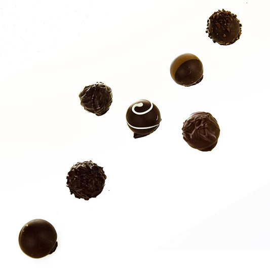 Mélange de pralines au chocolat noir "Dunkle Highlights" de Peters, 1,8 kg, environ 140 pièces - un choix délicieux pour les gourmands qui grignotent
