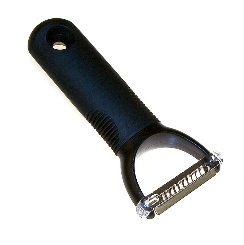 OXO - Éplucheur/coupeur Julienne, avec manche large, 1 pc - Produit ménager innovant d'OXO au design universel qui facilite la vie quotidienne et que l'on retrouve dans plus de 1000 produits au niveau international